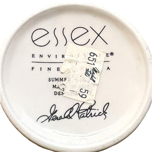 NWT ESSEX "Summer Garden" Salad Dessert Plate & Cup Artist Gerald Patrick Japan - Picture 14 of 14